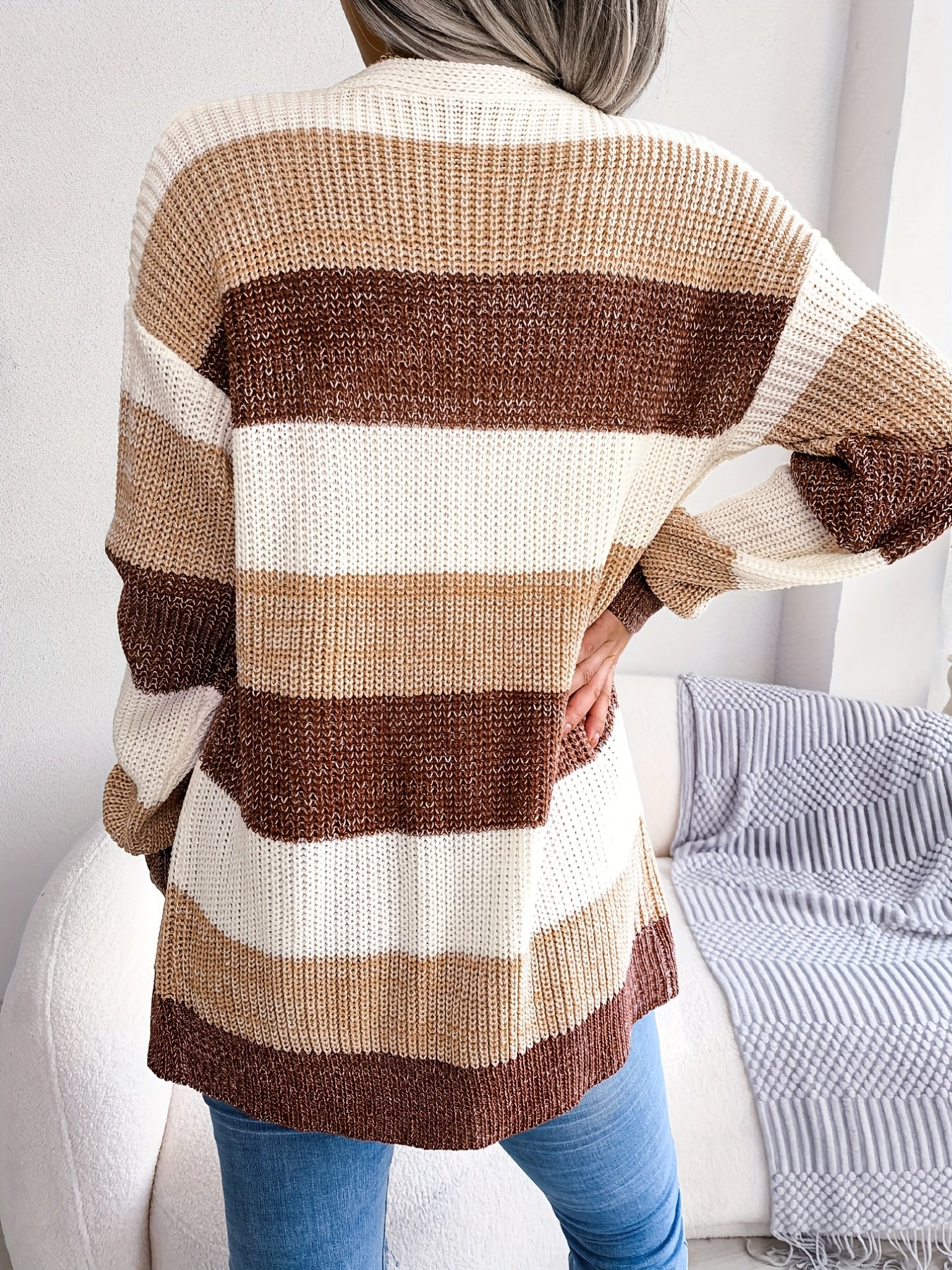 Cardigan a righe